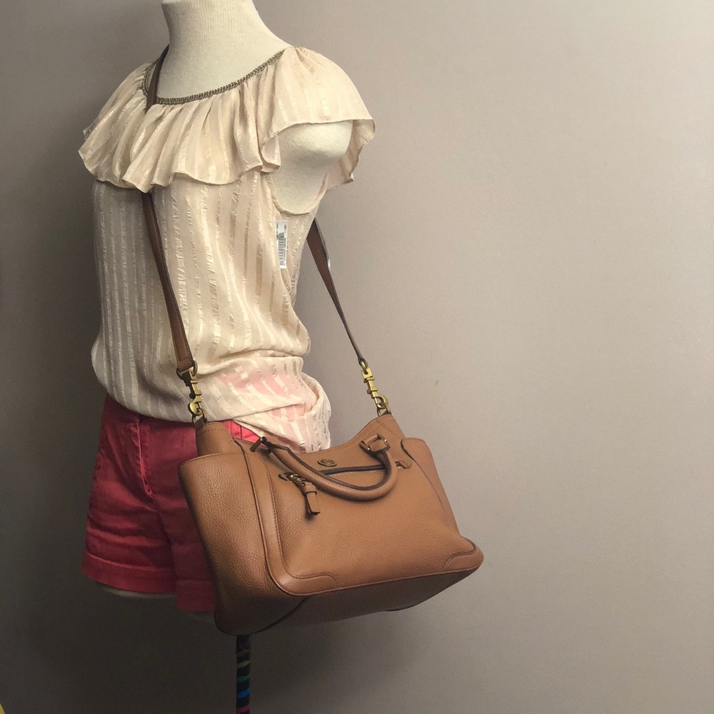Tory Burch Frances Small Satchel crossbody – Bark - Picture 6 of 8